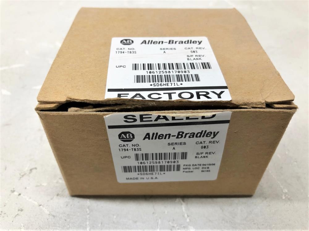 Allen Bradley 1794-TB3S Flexbus I/O Terminal Base